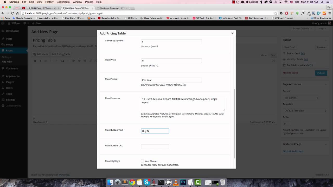 WordPress Pricing Table Plugin - YouTube