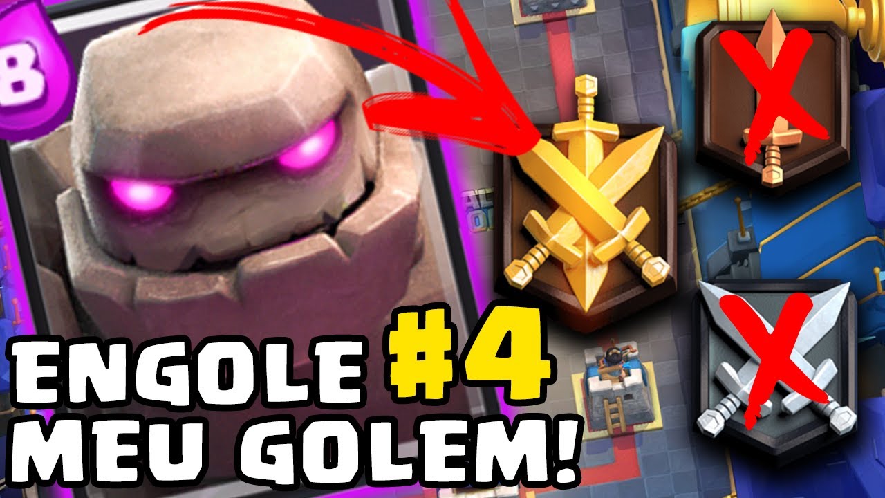 DECK DE GOLEM PARA PUSH E SUBIR ARENA 10,11, LENDÁRIA ...