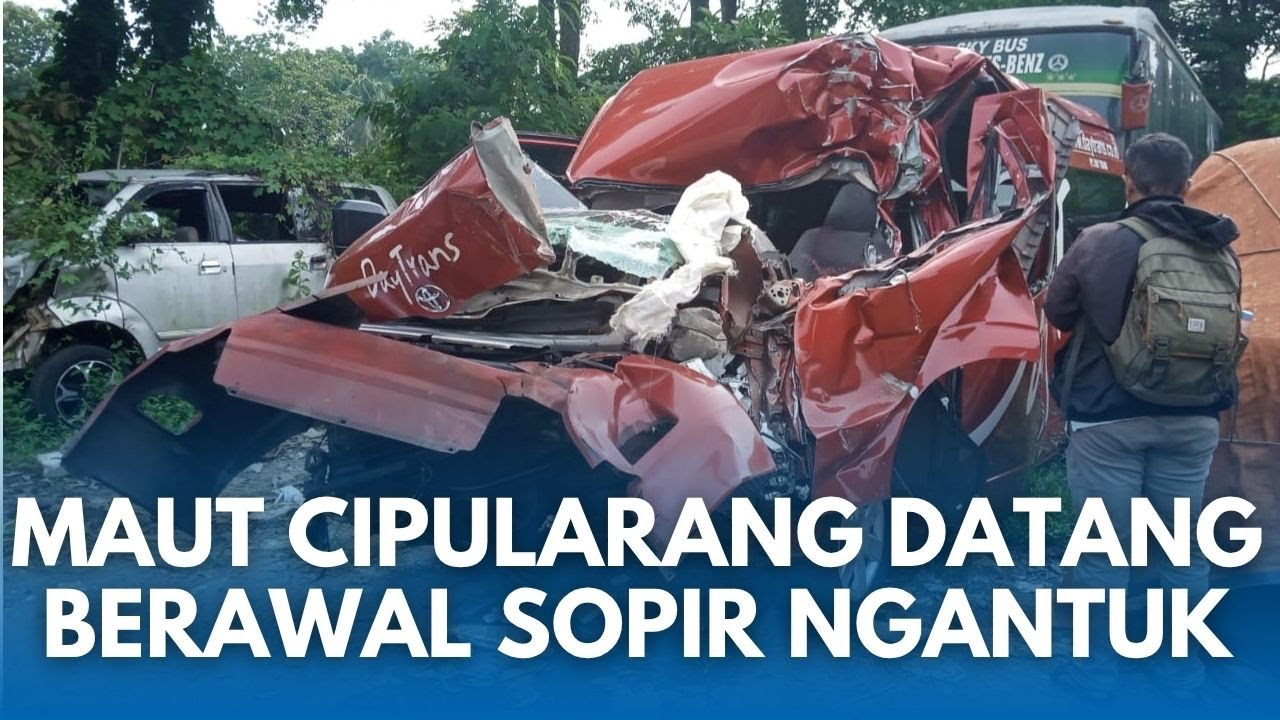 BREAKING! Kecelakaan Maut Tol Cipularang Mobil Travel Ringsek tak Berbentuk, Puluhan Terluka