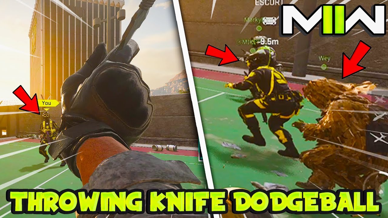 "THROWING KNIFE" Dodgeball on MODERN WARAFRE 2!
