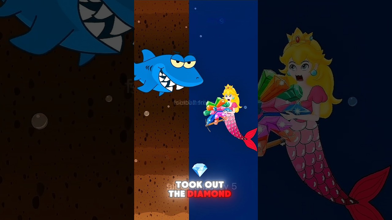Princess Peach used her intelligence to help the Beautiful Mermaid 💪