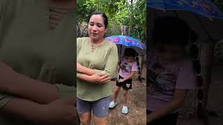 Amaneció lloviendo y así fui a visitar a mi mamá
