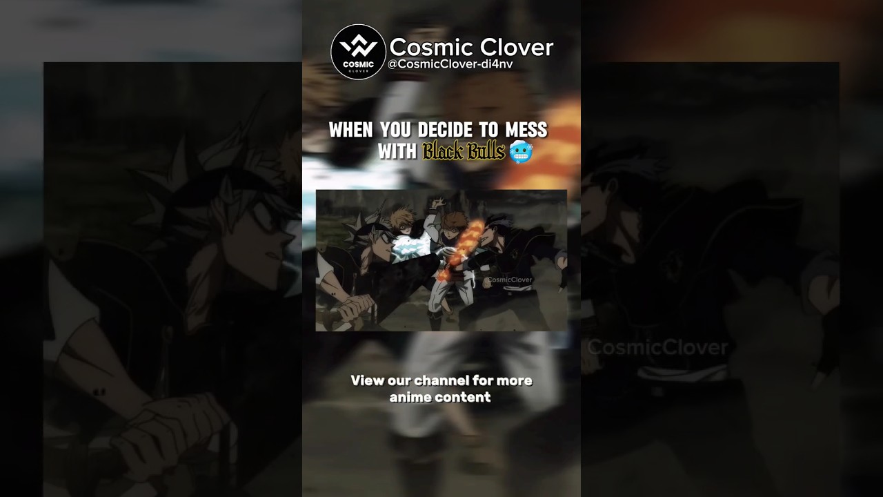 BLACK CLOVER 🍀 Back-up Has Arrived 🥶  #anime #amv #edit #ytshort #animeedit