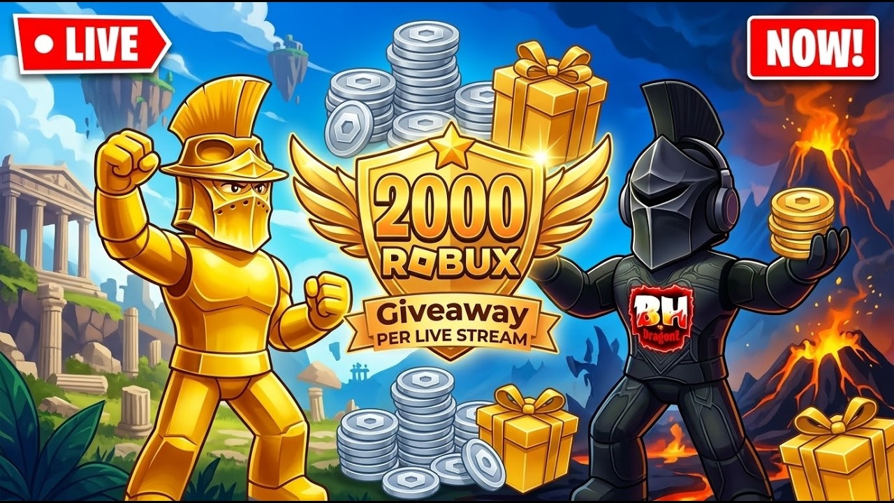 2,000+ ROBUX GIVEAWAY! 🎡 WHEEL SPINS ALL STREAM LONG! (Playing Any ...