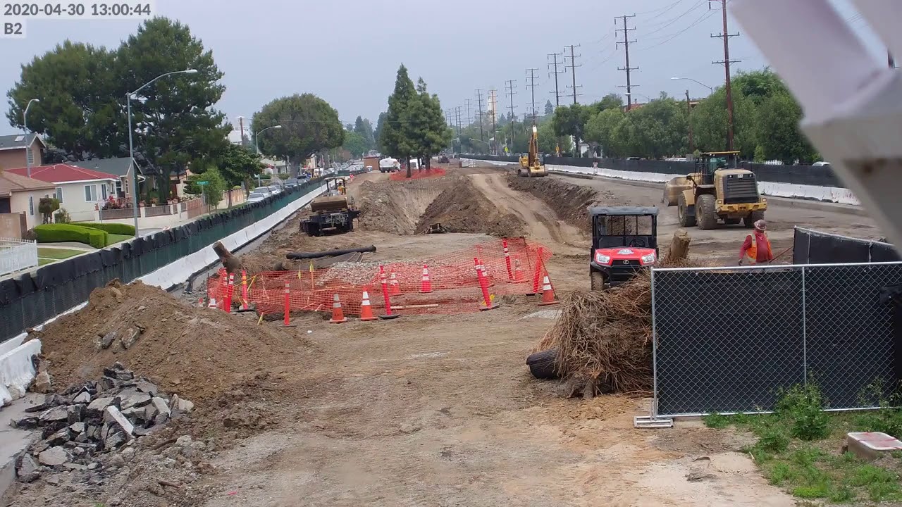 04/30/20 - Progress at Culver Blvd Realignment & Urban Runoff Infiltration and Retention Project