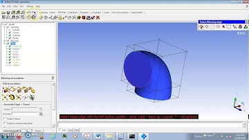 Hexa Mesh Generation for an Elbow Part