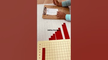Addition Strip Board#math #mathematics #preschool #montessori #parenting #early Addition#sub