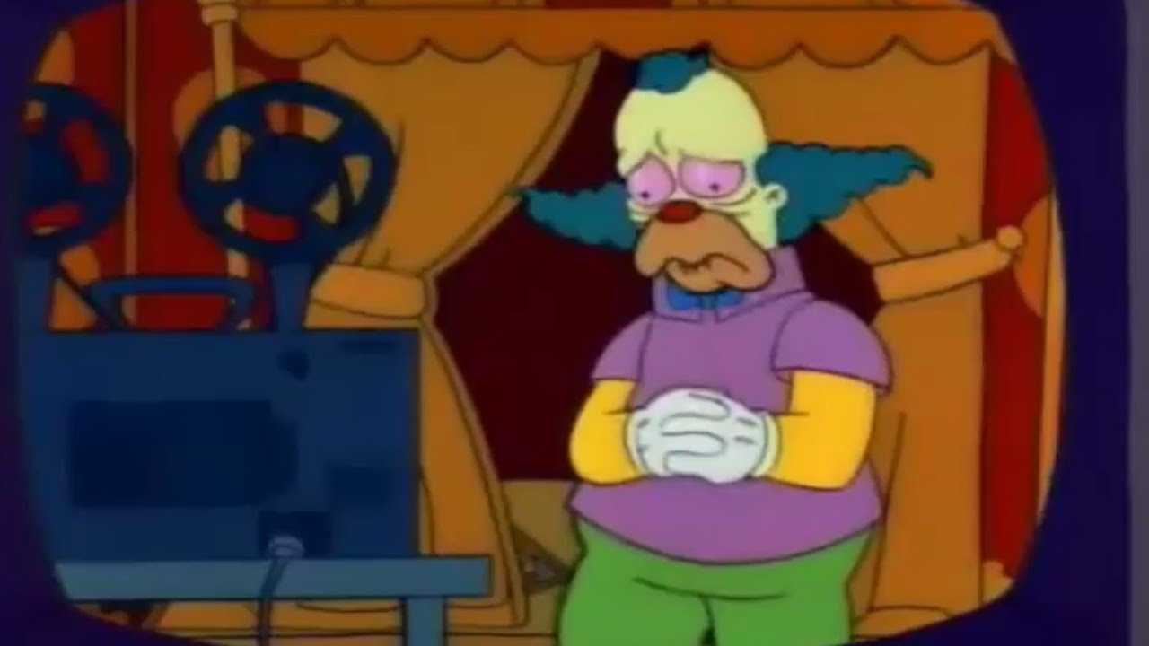 Resultado de imagen para krusty triste