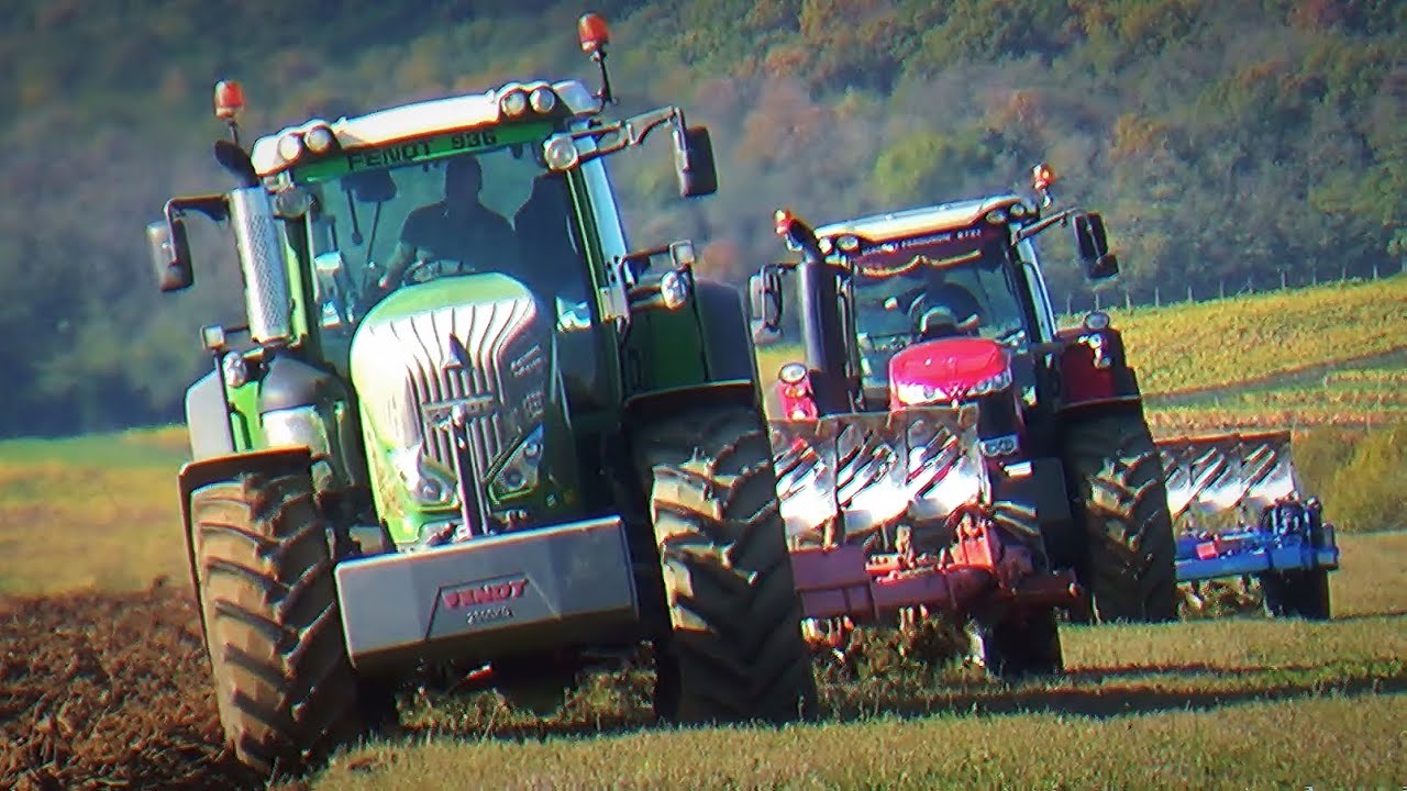 Fendt 936 Vario & Massey Ferguson 8737 - Plowing/Bodenbearbeitung 2017