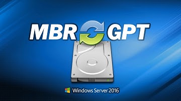 Convert Disk between MBR and GPT in Windows Sever 2016