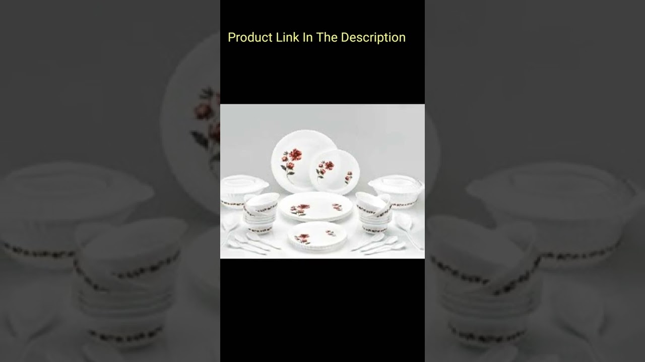 Dinner Set of 36psc Exclusive, Plastic Printed Round Dinner Set