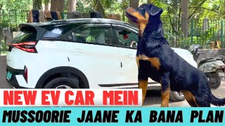 New EV Car Mein Rottweiler Puppy Chloe Ko Mussoorie Ghoomaane Ki Kari Planning