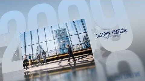 Simple History Timeline | After Effects Template | Video Displays