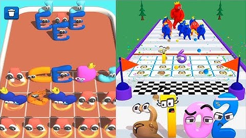 Merge Alphabet Lore Run vs Merge Number Run 7 ⭐ #androidgameplay #mergealphabetlordrun #alphabets