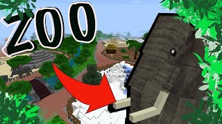 Elephants in Minecraft! *Xbox Zoo tour w/mods*