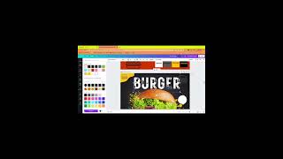 Delicious Burger poster design in canva. screenshot 2