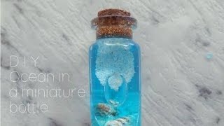 DIY Ocean in a bottle ✨ #mini #cute #VITA #miniature #diy