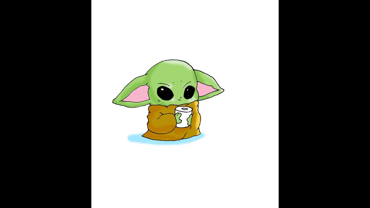 How To Draw Baby Yoda From The Mandalorian 14 Baby Yoda Drawing Tutorials