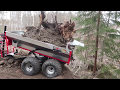 Big load on ATV-trailer with can-am