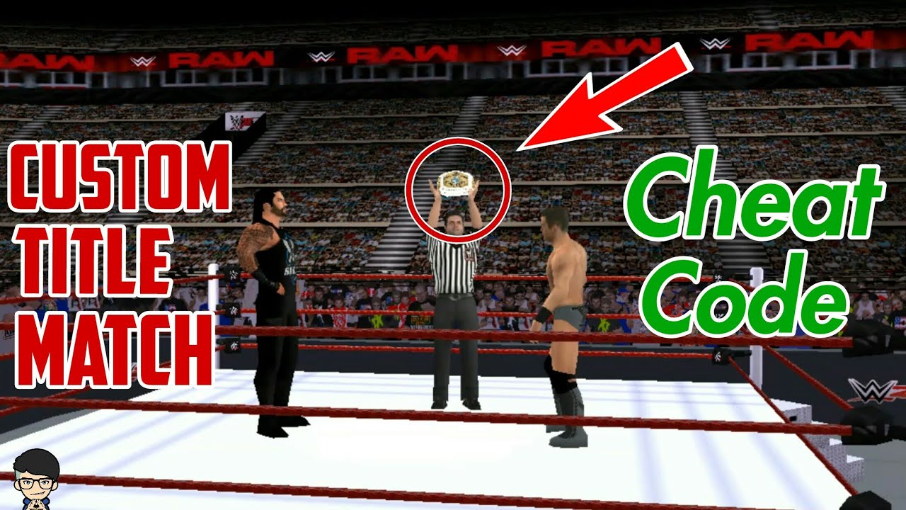 Custom Title Match Cheat Code |Play any title match anytime in wwe svr 2011  PSP - YouTube