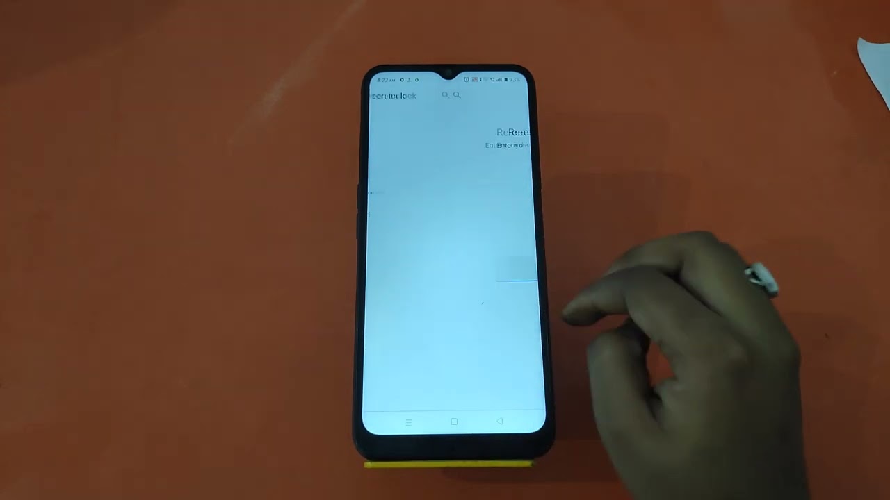 Realme note 50 экран блокировки