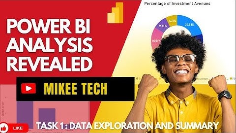 Power BI Internship Project | Task 1: Data Exploration And Summary