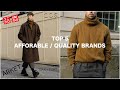 Top 5 Affordable/Quality Brands | Menswear Essentials