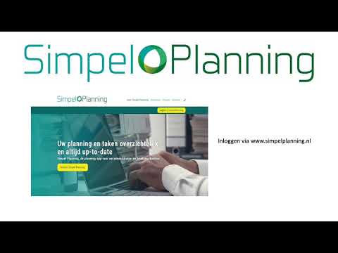 Simpelplanning demotour inloggen