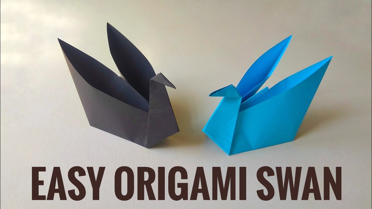 Easy origami swan tutorial. How to Make a Paper Swan. YouTube