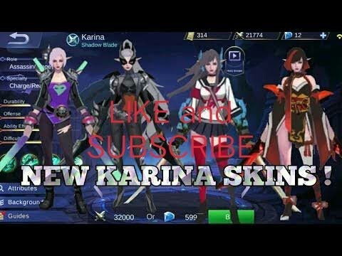 Skin Baru Karina Mobile Legends Youtube