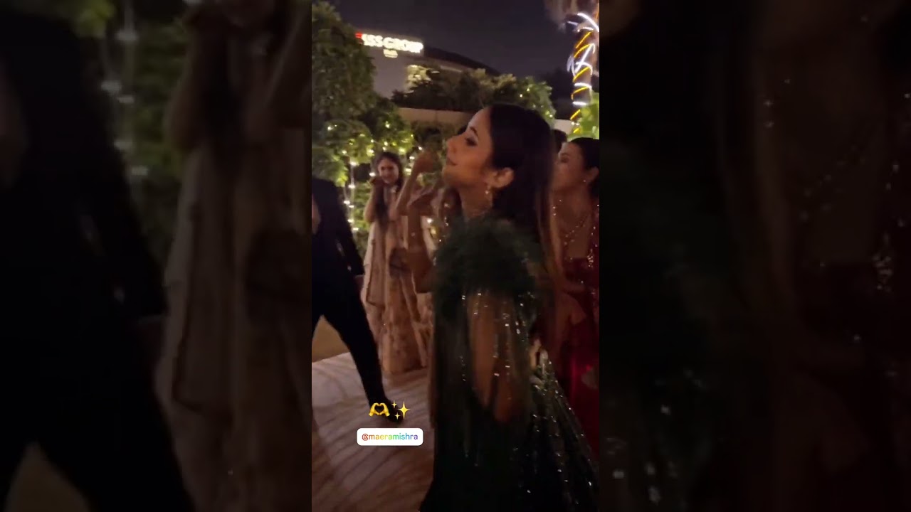 Maera Mishra dance with Friends & family in sangeet ceremony 