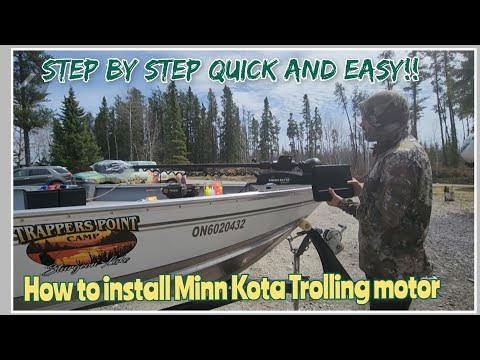 How to install Minn Kota - YouTube