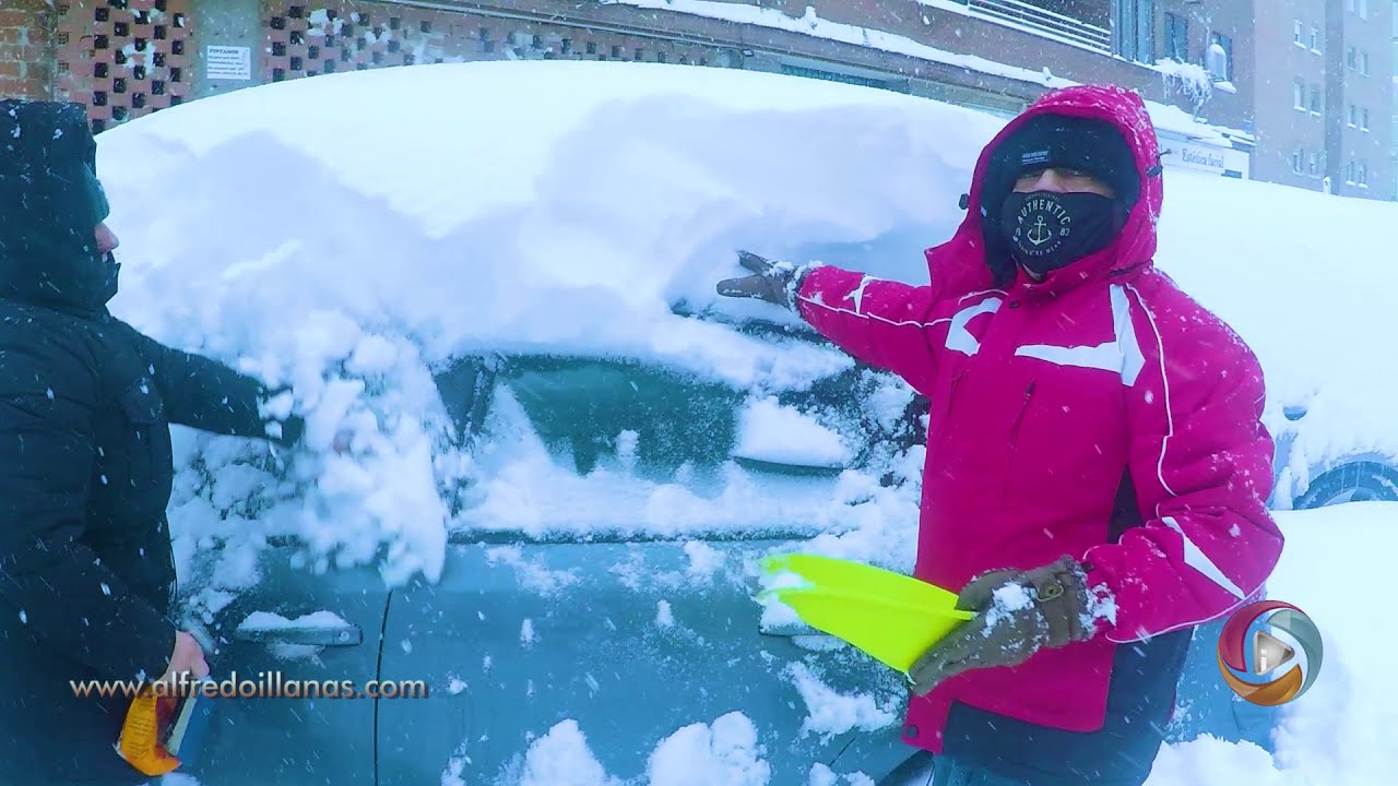 Gran nevada Filomena en su paso por Móstoles