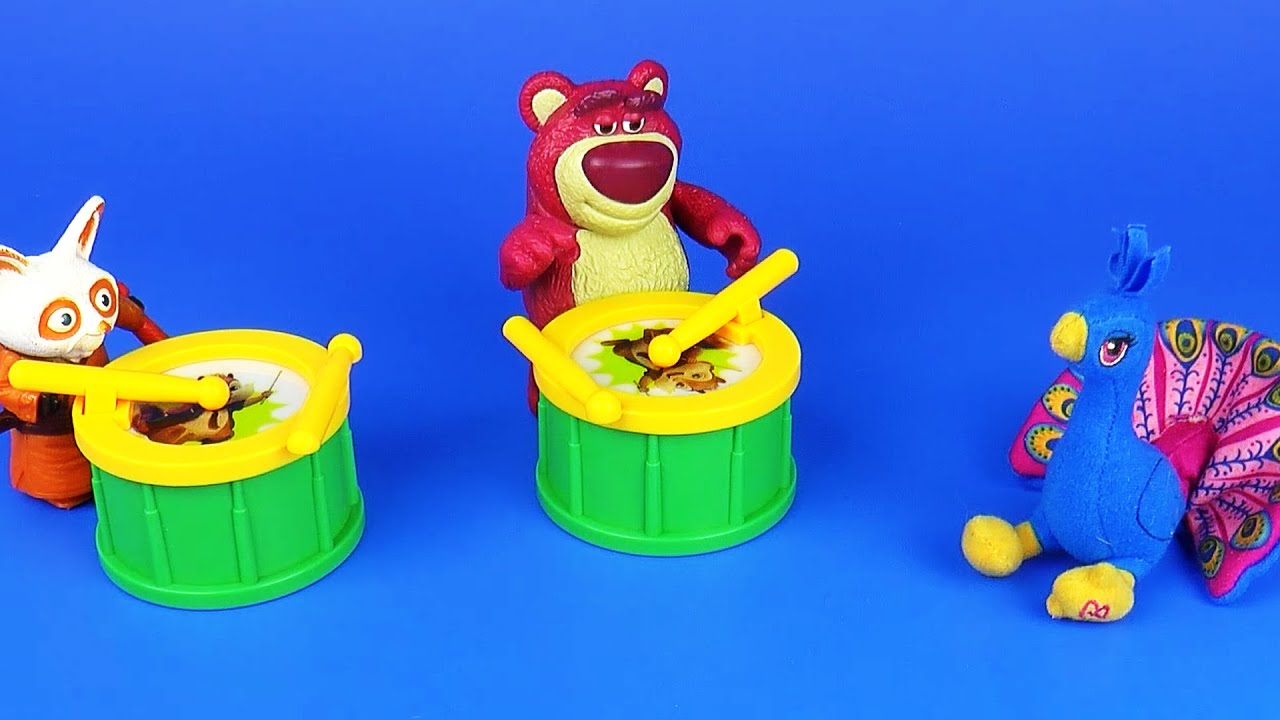 На Воздушном Шаре Игрушки Барабанят Киндер Сюрприз On Air Balloon Toys Drum Kinder Surprise