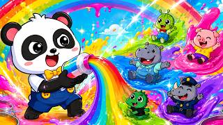 IGUANA &amp; COLOR MIXING LESSONS 🌈🐼 | Boo the Panda Cartoon