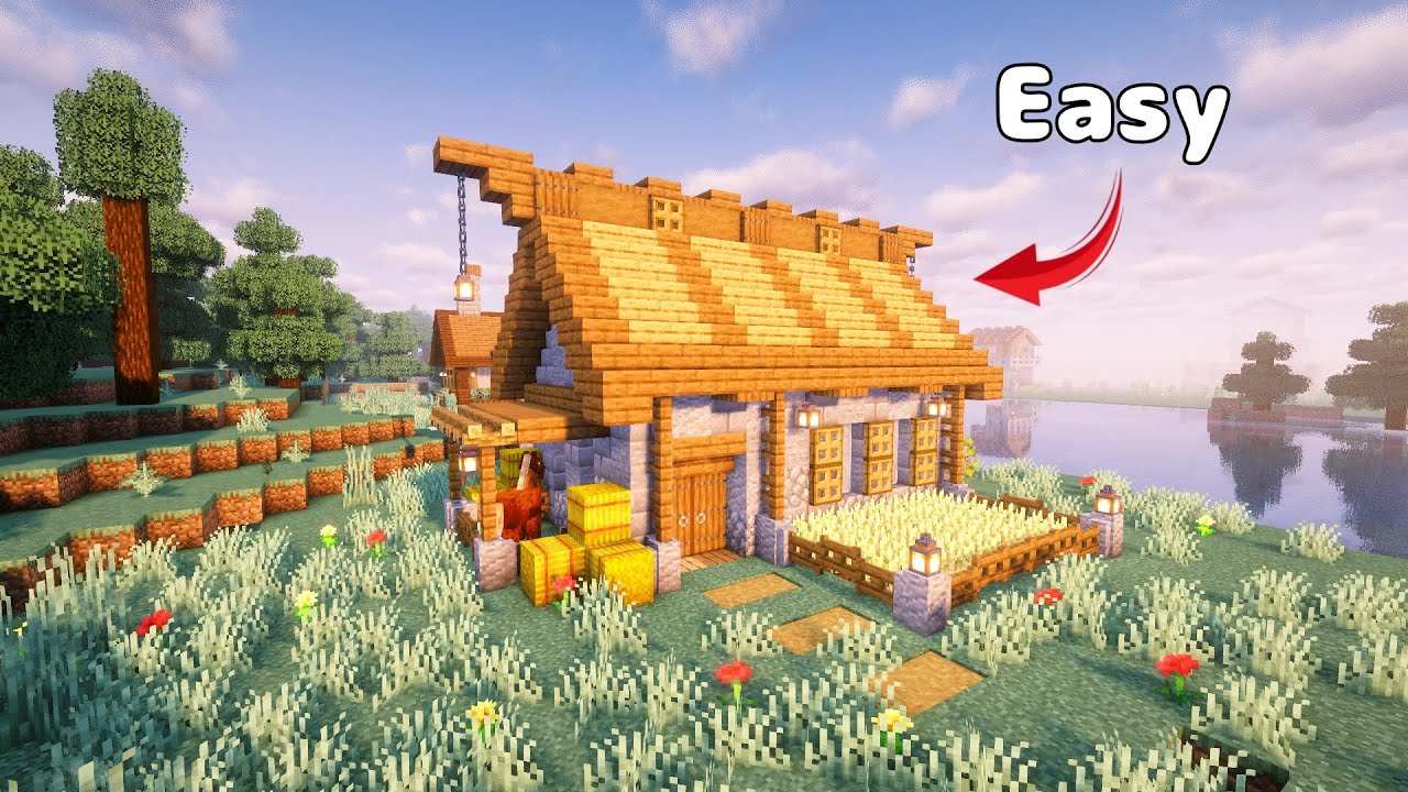 Minecraft How to build a Starter House | Tutorial - YouTube