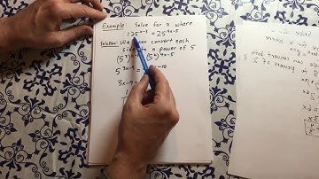 Solving exponential equations without logarithms part 1