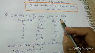 Numerical On Segmentation- Lecture62Os