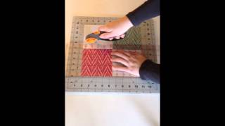 Disappearing 4-patch - Cutting the four patch