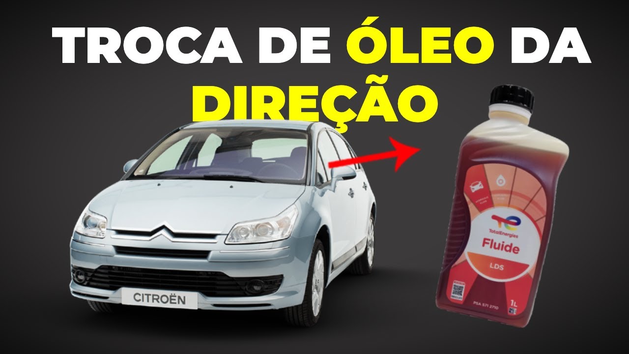 Trocando o óleo da DIREÇÃO eletro-hidráulica do Citroën C4 | Tutorial Passo a Passo