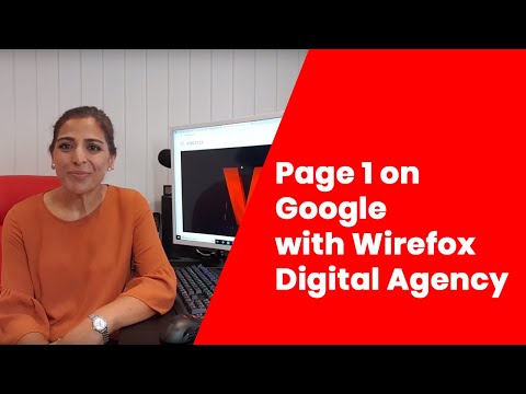 Page 1 on Google with Wirefox Digital Agency
