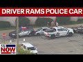 WATCH: Shooting suspect rams patrol vehicle in Roseville, MI | LiveNOW from FOX