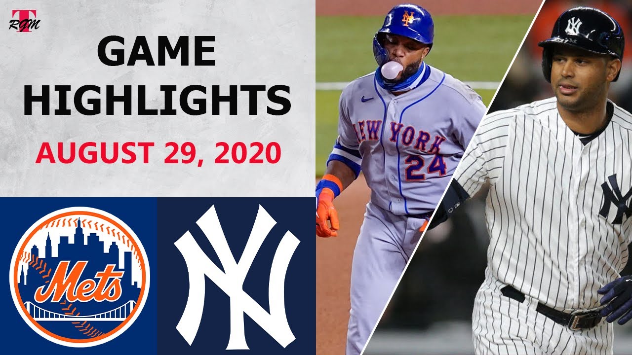 New York Mets vs. New York Yankees Highlights  August 29, 2020 (Gsellman  vs. Happ) 