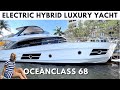 LARGEST PRODUCTION HYBRID YACHT EVER BUILT OceanClass 68 FLY HYBRID Tour Greenline ECO Electric