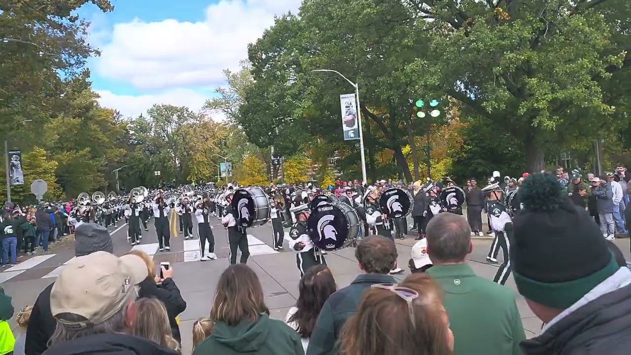 Michigan State University Marching Band - March to the Stadium