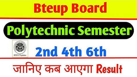 Bteup Board Result 2019 Date Confirm / 2nd 4th 6th Semester Result 2019 Bteup