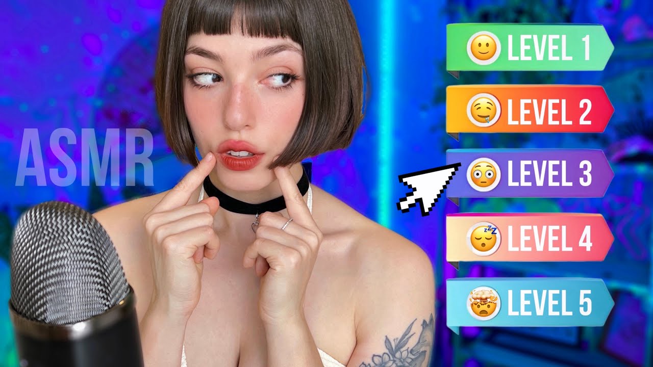 ASMR 10 NÍVEIS DE SONS DE BOCA | ARREPIOS DO INÍCIO AO FIM 😵