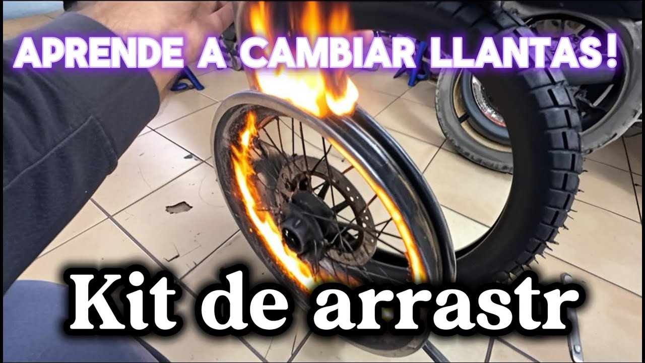 Aprende mecánica en casa // cambio de kit de arrastre y llanta delantera 