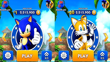 Sonic Dash SONIC VS TAILS Android iPad-iOS Gameplay