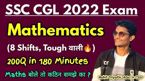 SSC CGL 2022 के Top Maths Questions 🔥| Rohit Tripathi